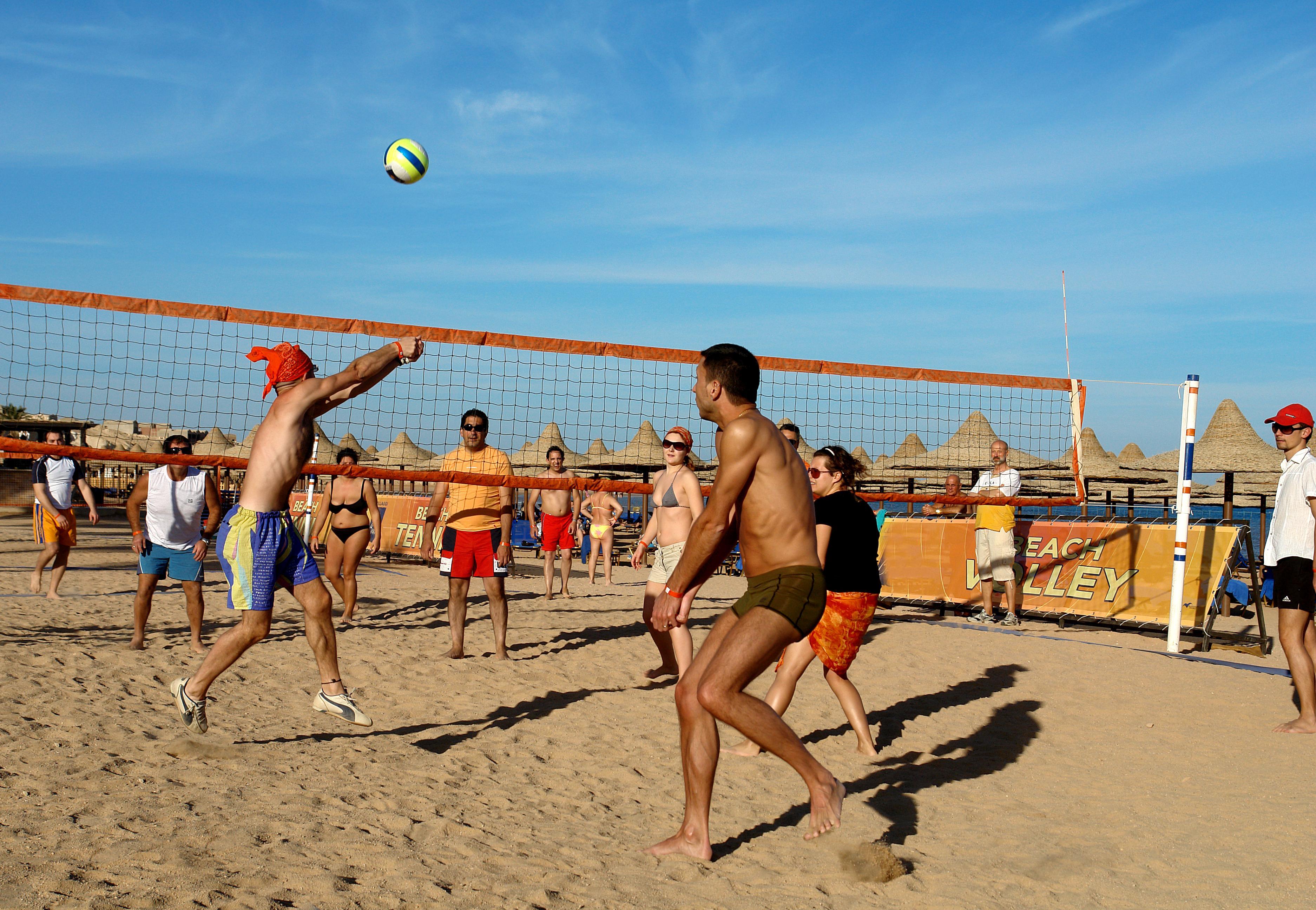 杰斯观景台度假酒店 沙姆沙伊赫 外观 照片 Beach volleyball in Egypt